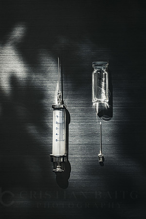 Vintage glass syringe_